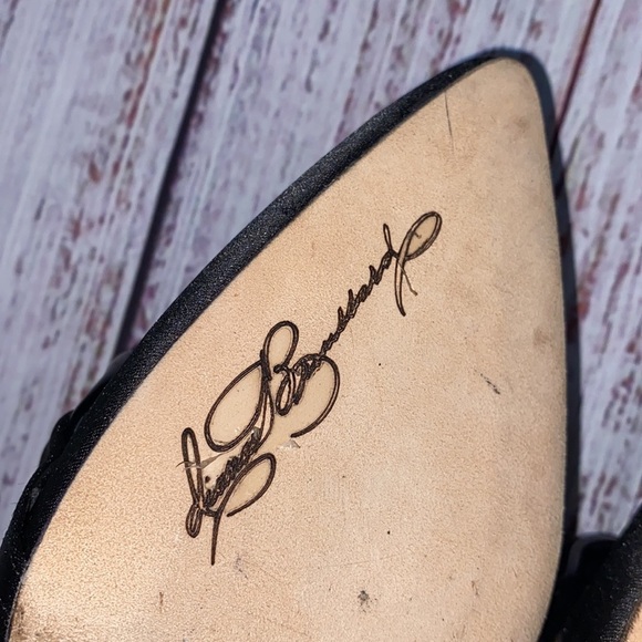 Diana Broussard black chain flats size 36 1/2 - Picture 4 of 8